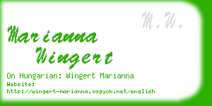 marianna wingert business card